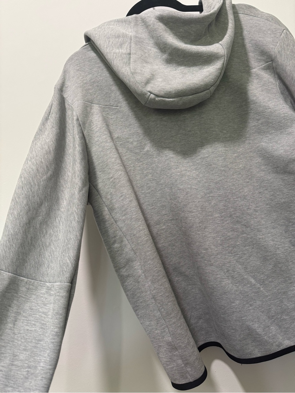 Nike Tech Light Gray Full-Zip Jacket with Black Trim | Good Used Condition - Picture 7 of 11